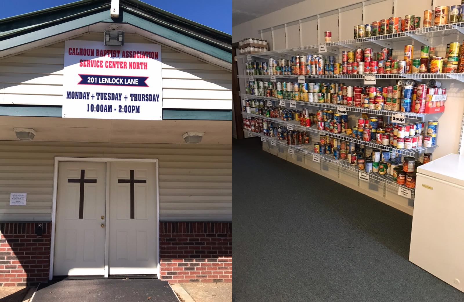 Calhoun Baptist Service Centers Food Pantry