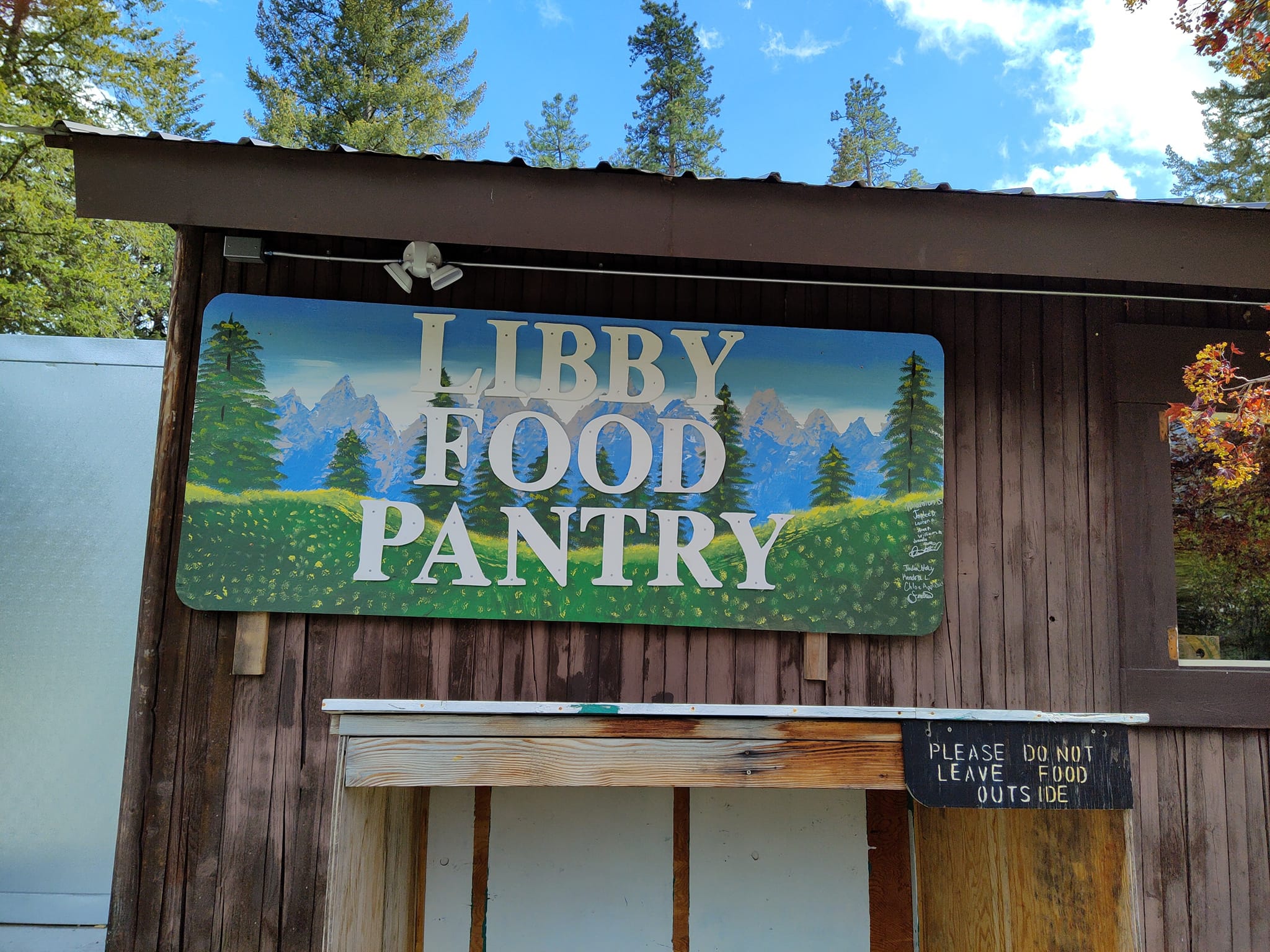 Libby Food Pantry at Pioneer Park