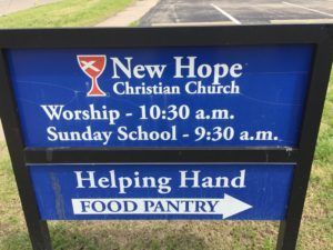 Helping Hands Food Pantry, New Hope Christian Church