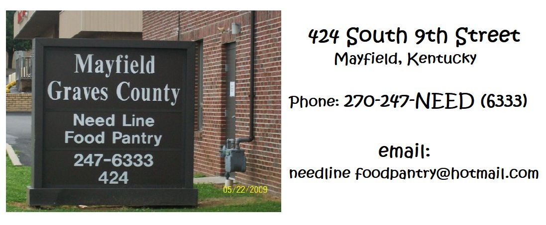 Mayfield Graves County Need Line and Food Pantry