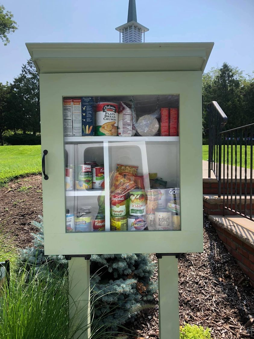 Little Free Food Pantry Kiosk at Community Church