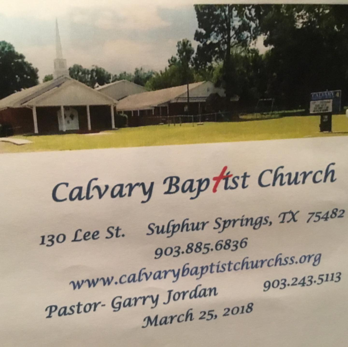 Calvary Baptist Church Food Pantry
