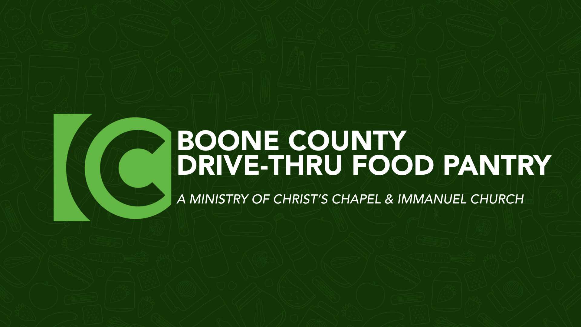 Boone County Drive Thru Food Pantry 